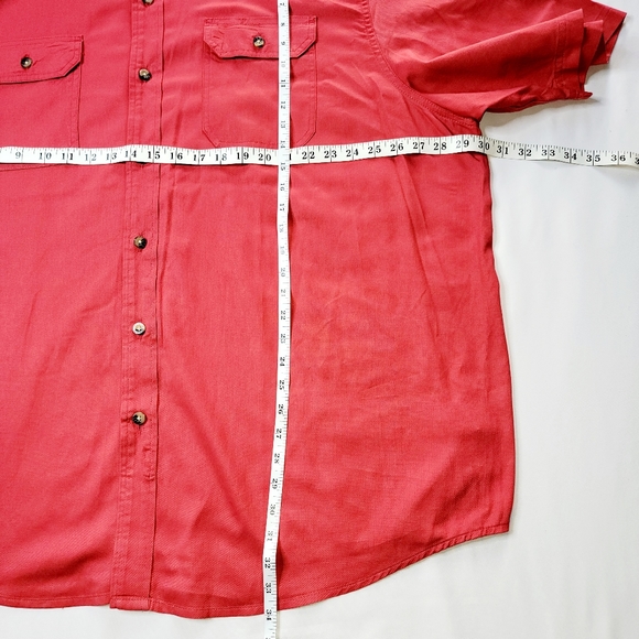 Wrangler Men 2XL Collar Stretch 2 Pockets Short Sleeves Button Up Casual Shirt - Picture 7 of 8